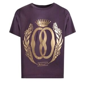 BALLY  Emblem P Graphic T-Shirt Orchid Purple  Sz: XL ) Orig: $240